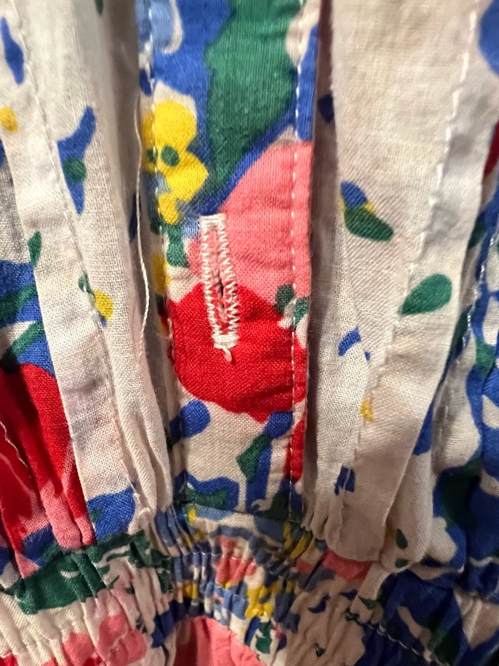 Pinch Floral Ruffle Smocked Waist Mini Dress Large - Picture 6 of 6